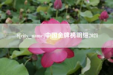 江门中国金牌榜明细2021