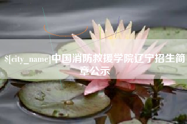 江门中国消防救援学院辽宁招生简章公示