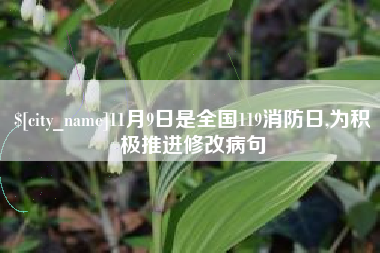 江门11月9日是全国119消防日,为积极推进修改病句