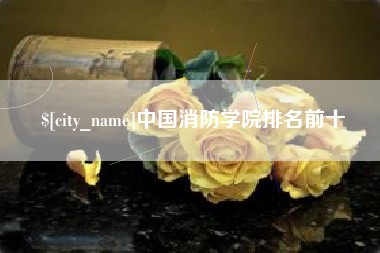 江门中国消防学院排名前十