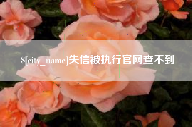 江门失信被执行官网查不到