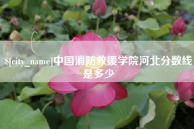 江门中国消防救援学院河北分数线是多少