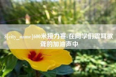 江门600米接力赛-在同学们震耳欲聋的加油声中