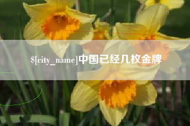 江门中国已经几枚金牌