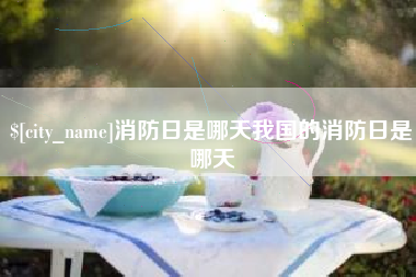 江门消防日是哪天我国的消防日是哪天