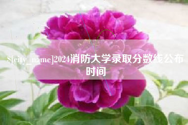江门2024消防大学录取分数线公布时间