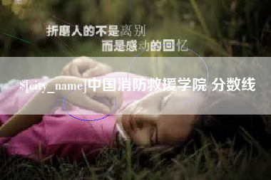 江门中国消防救援学院 分数线