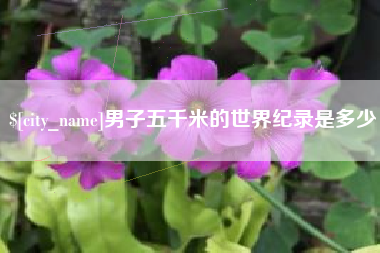 江门男子五千米的世界纪录是多少