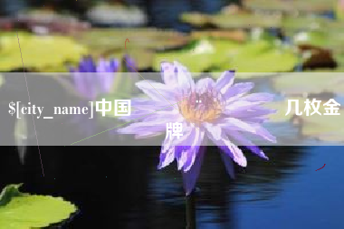 江门中国🇨🇳几枚金牌