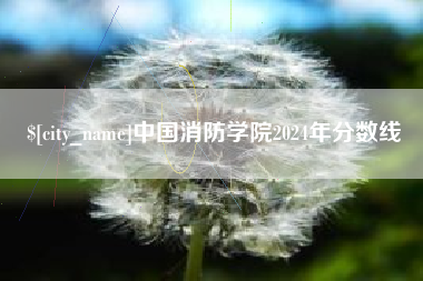江门中国消防学院2024年分数线
