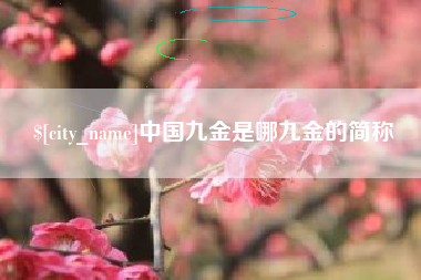 江门中国九金是哪九金的简称