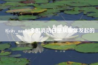 江门全国消防日是从哪年发起的