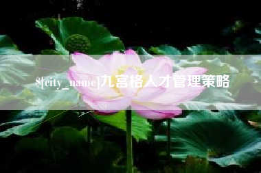 江门九宫格人才管理策略