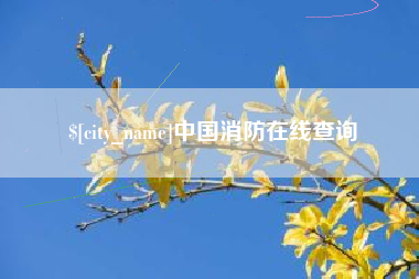 江门中国消防在线查询