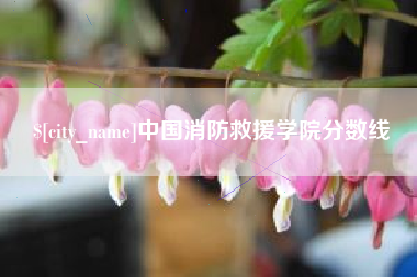 江门中国消防救援学院分数线